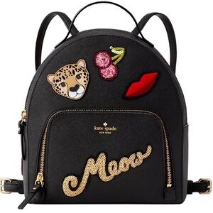 Rare Kate Spade ♠️ leopard leather backpack nwt